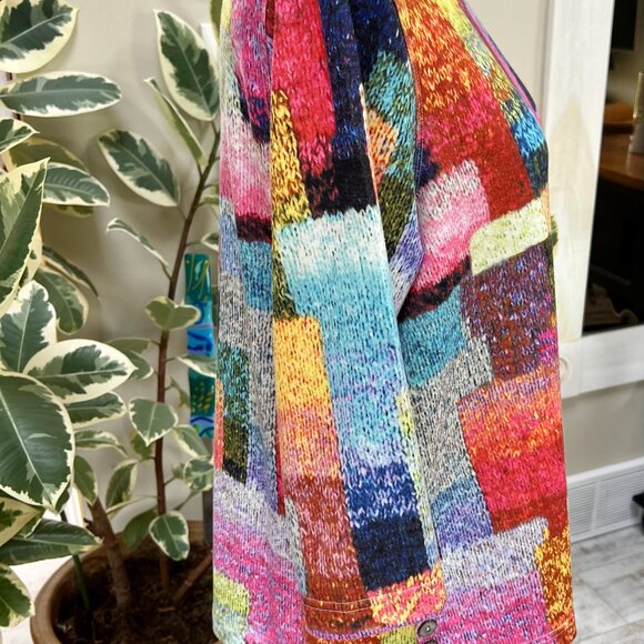 SALE!  Colorful Ali Miles Artsy Pullover Top - Picture 3 of 9